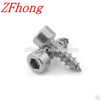 Stainless Steel 304 Hex socket head self tapping screw M2 M2.6 M3 M3.5 M4 M5 M6