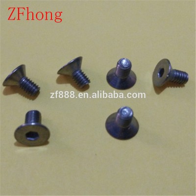 DIN7991 M2 M2.5 M3 M4 M5 M6 Titianium flat hex socket Countersunk head screw