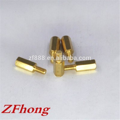 factory M2 M2.5 M3 M4 brass male female threaded hex standoff pcb brass standoff spacer