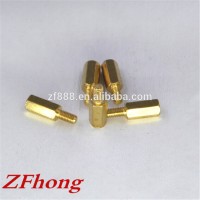 factory M2 M2.5 M3 M4 brass male female threaded hex standoff pcb brass standoff spacer