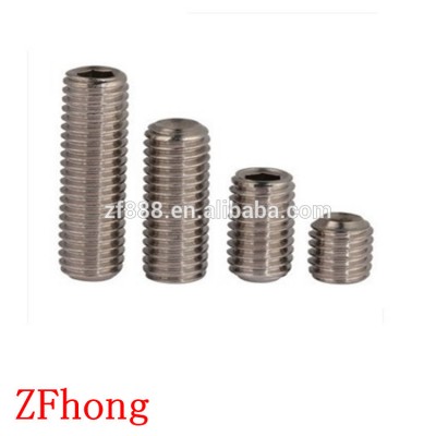 M1.6 M2 M3 M4 M5 M6 M8 din916 stainless steel hex socket cup point set screw