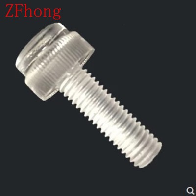 M3 M4 M5 M6 M8 Transparent acrylic knurled slotted thumb screw