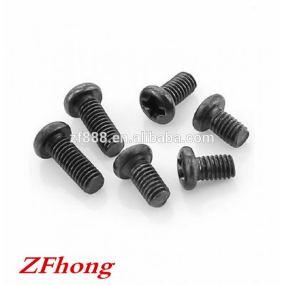 M1 m1.2 m1.4 m1.6 m2 m2.5 m3 m4 steel with black oxide pan head machine screw