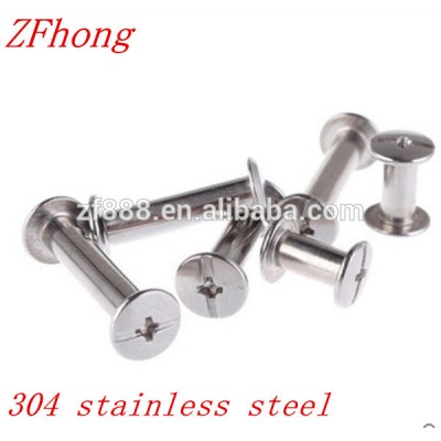 5mm stainless steel 304 chicago screws / menu screws /account book screws