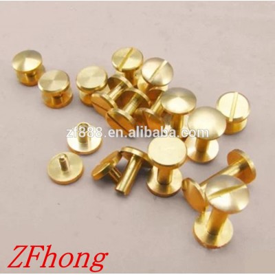 Male to Female Brass chicago screws post book picture binding screw