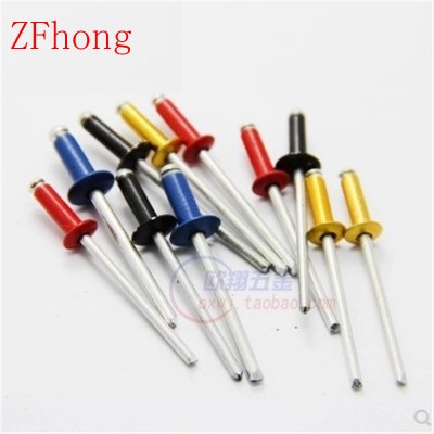 red gloden blue colourful Aluminum round head pop rivets